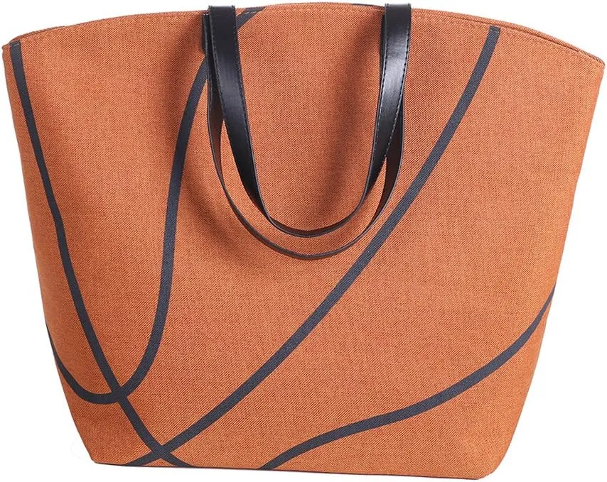 Large Baseball Tote Bag Sports Prints Utility Tote Beach Bag Travel Bag