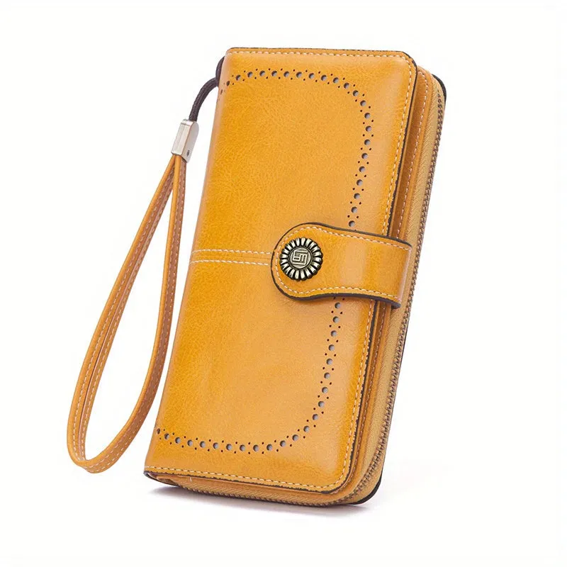 Large Capacity | Retro RFID Travel Wallet