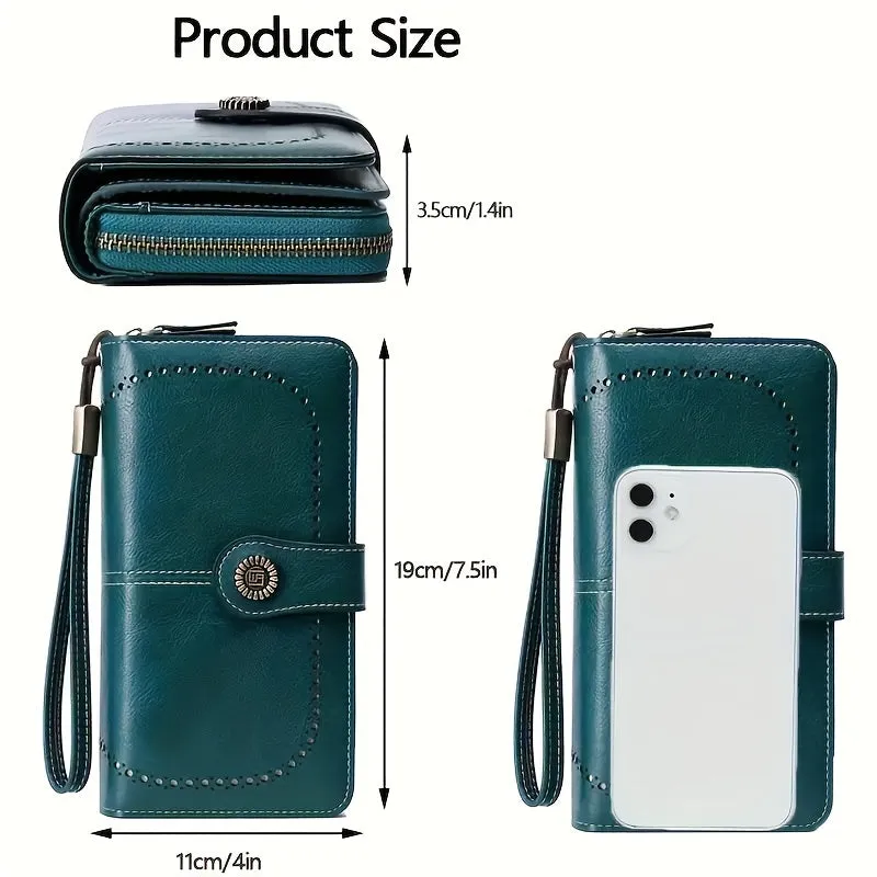 Large Capacity | Retro RFID Travel Wallet