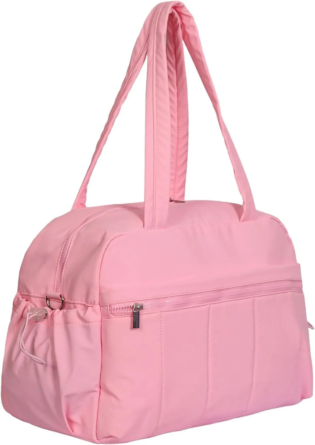 Large Gym Duffel Bag for Women, 28L Waterproof Travel Tote with Shoe Compartment, 8 Pockets, Detachable Shoulder Strap -Sports,Mother's Day gift Beach, Overnight Weekender (Pink, X-large)