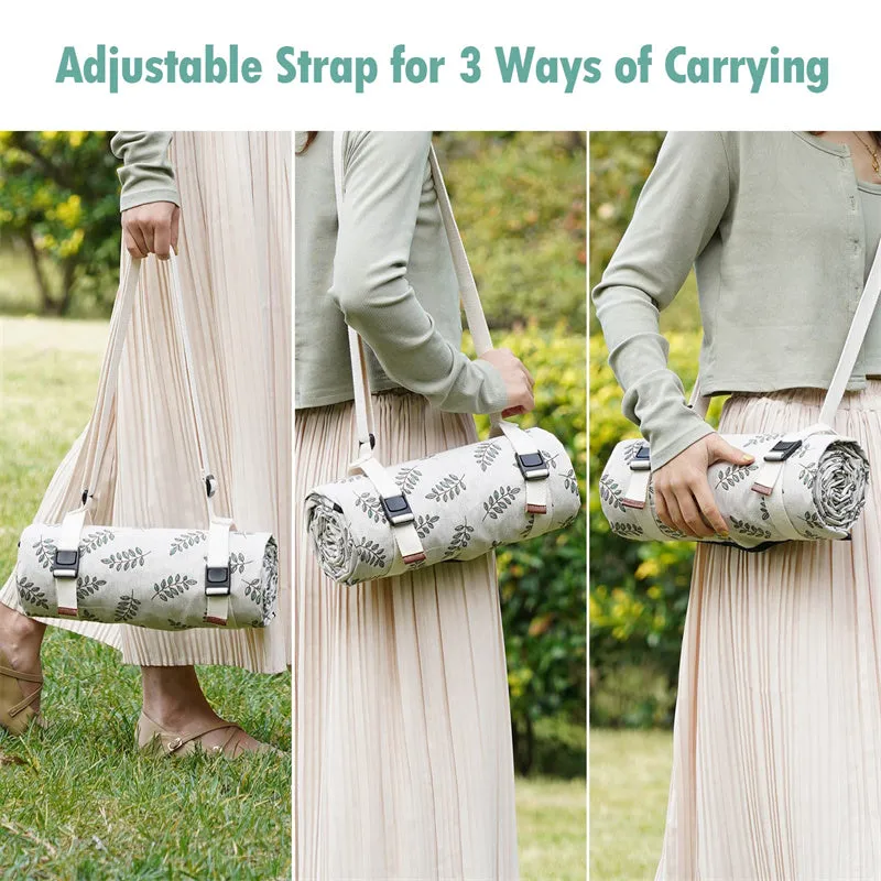 Large Picnic Blankets with Waterproof Backing