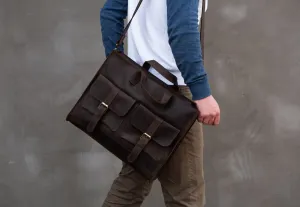 Leather bag men, Messenger bag men