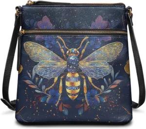 Leather Crossbody Hobo Purses for Women, Ladies Shoulder Bags Handbags Sling Messenger Bag