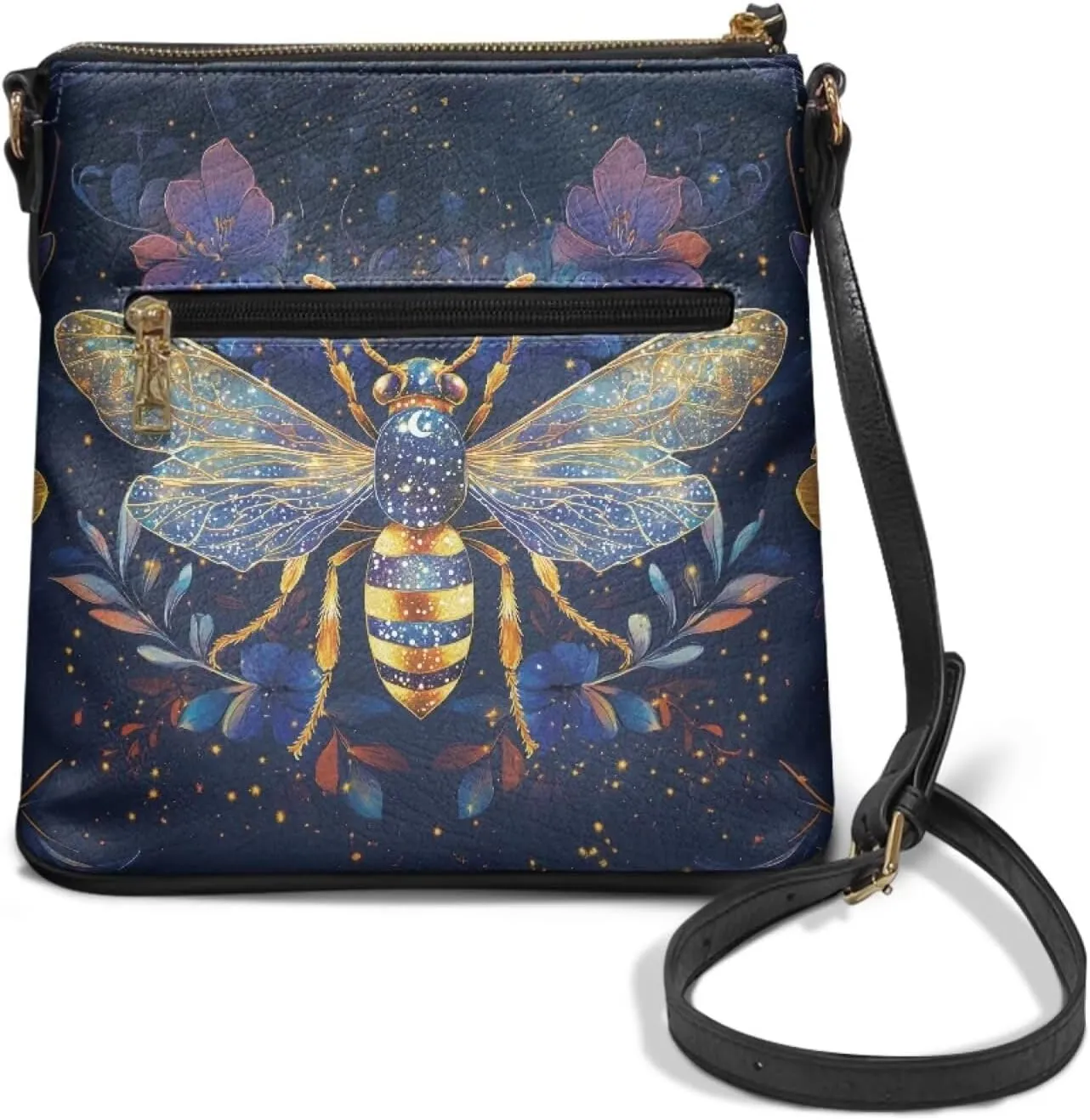 Leather Crossbody Hobo Purses for Women, Ladies Shoulder Bags Handbags Sling Messenger Bag