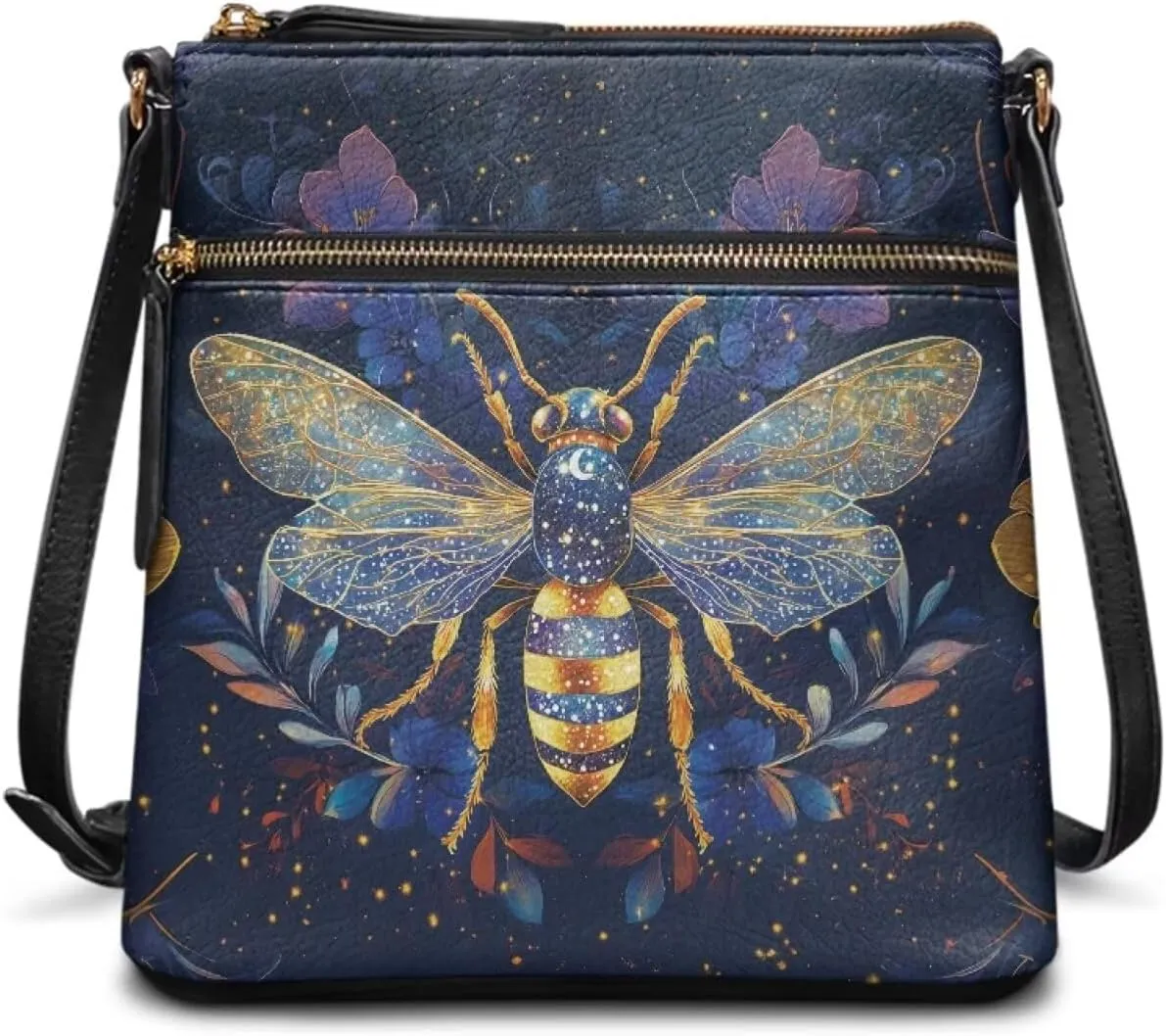 Leather Crossbody Hobo Purses for Women, Ladies Shoulder Bags Handbags Sling Messenger Bag