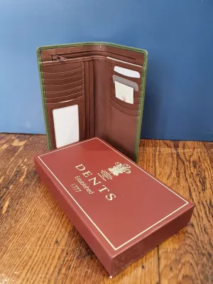Leather Full Wallet | Olive/Tan