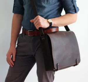 Leather Laptop Bag, Leather Shoulder Bag