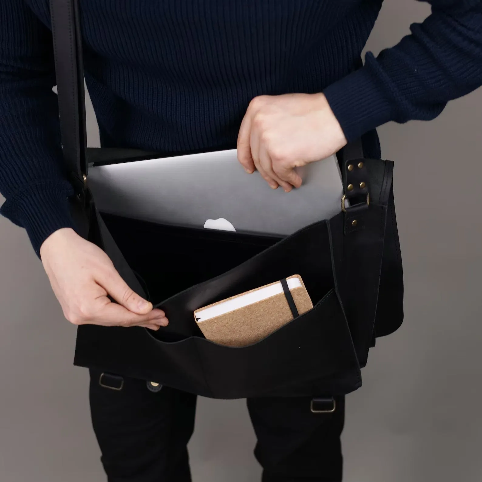 Leather Laptop Bag, Leather Shoulder Bag