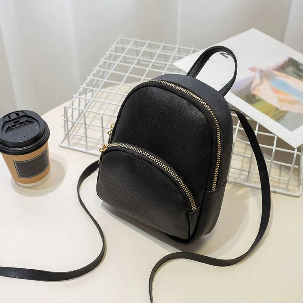 Leather Shoulder Multi Function mochila Backpack