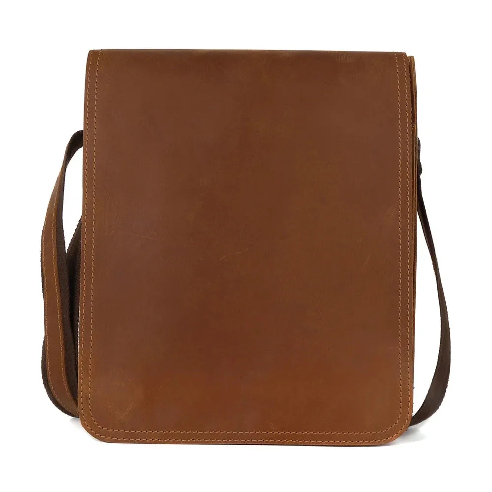 Leather Sleek Design Men's Crossbody Bag