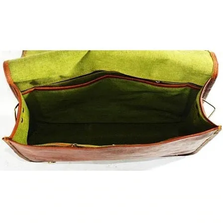 Leather Vintage Flap Messenger Bag Men
