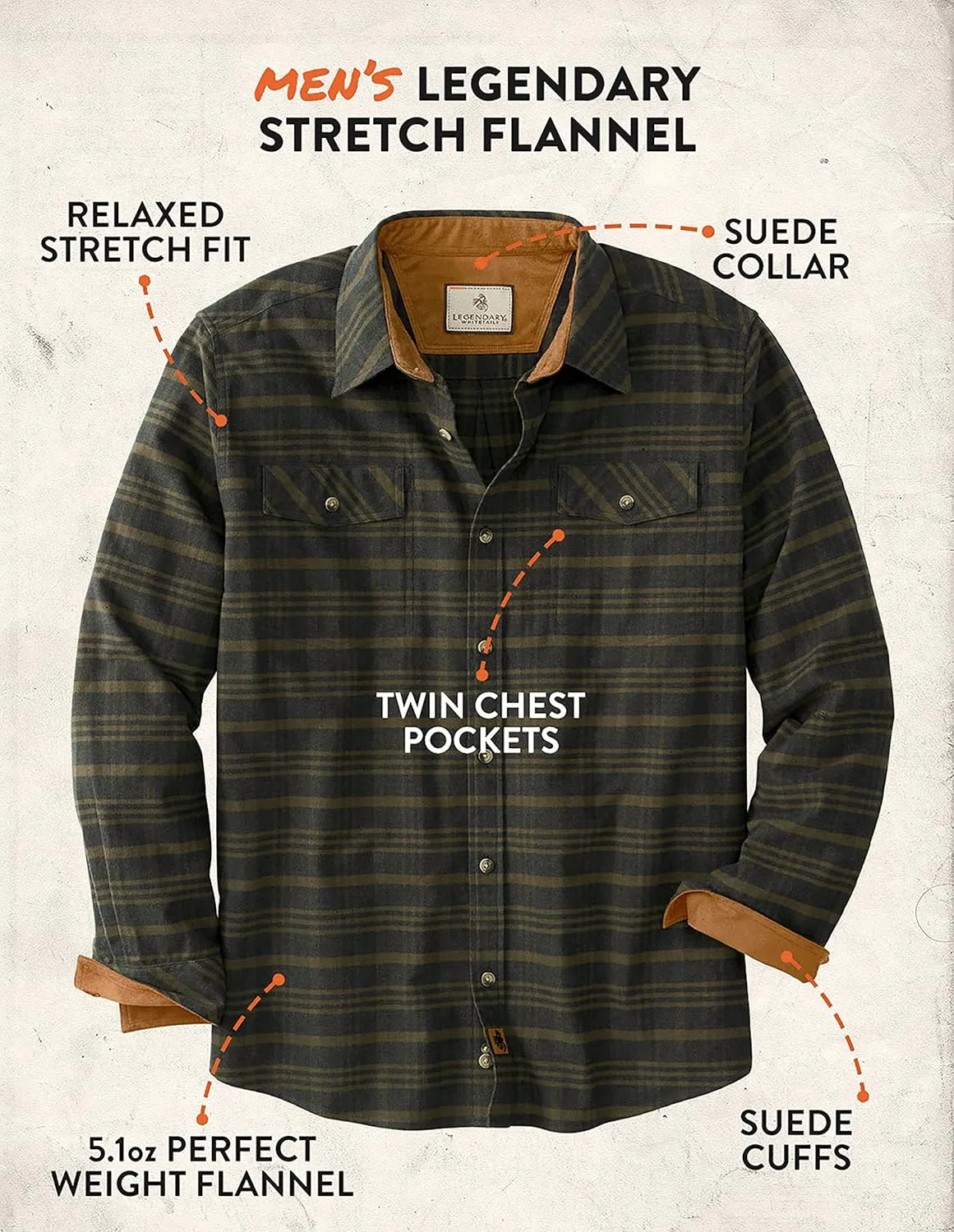 Legendary Whitetails Men's Legendary Flannel Shirt