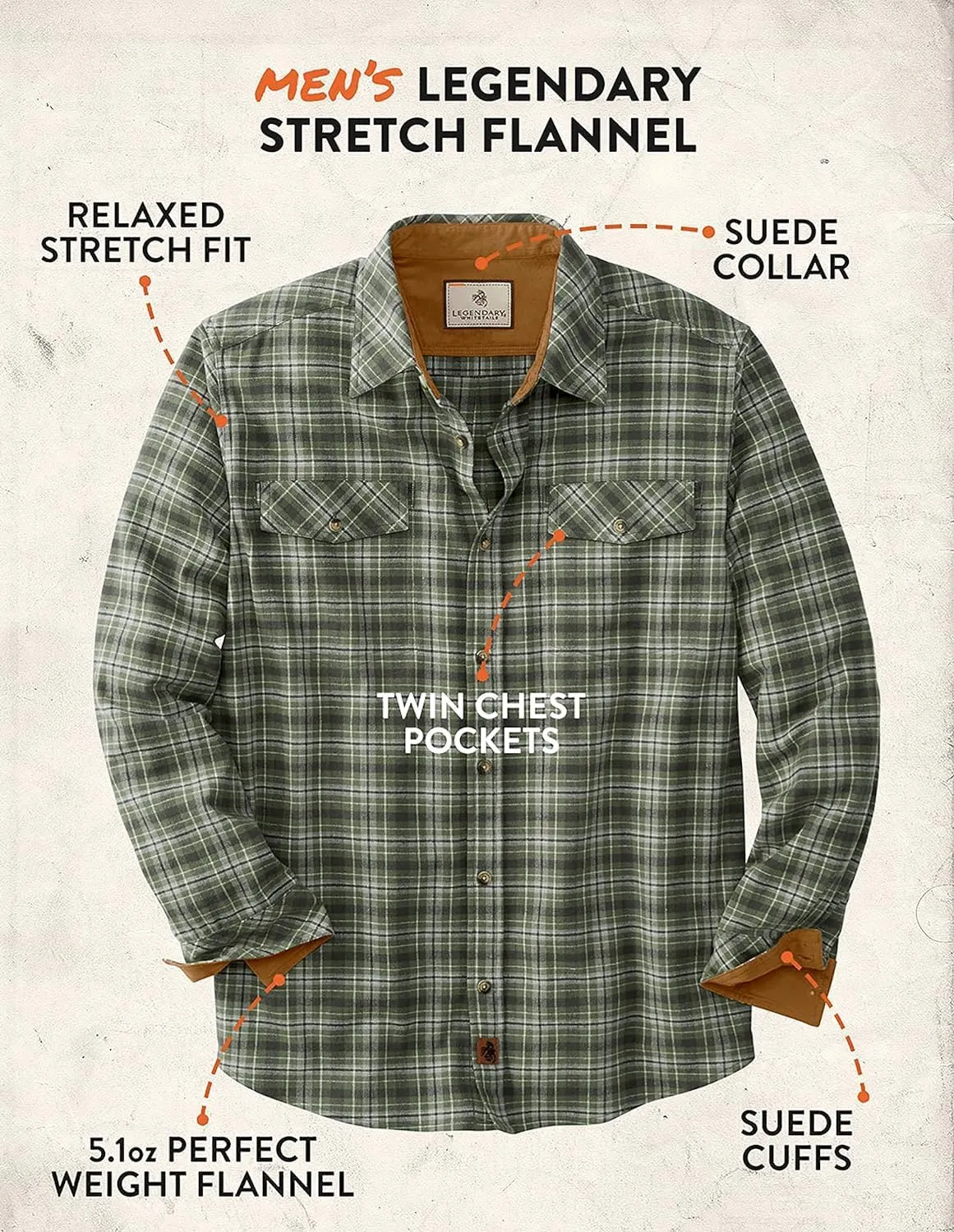 Legendary Whitetails Men's Legendary Flannel Shirt
