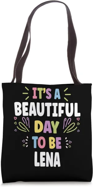 LESLEY Personalized Name Beautiful Day LESLEY Tote Bag