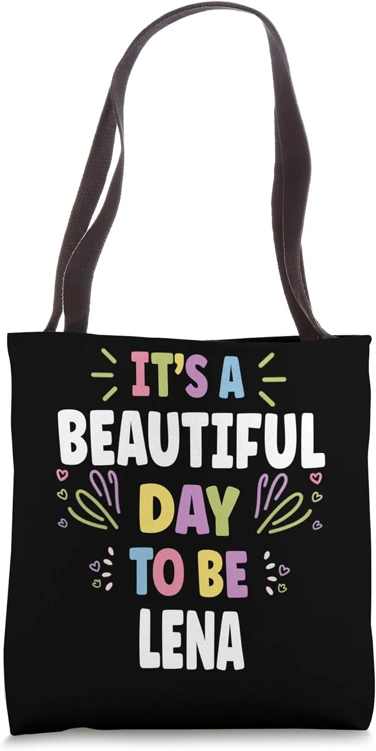 LESLEY Personalized Name Beautiful Day LESLEY Tote Bag