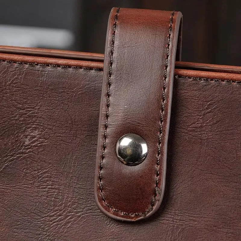 Liam | Retro Business Leather Shoulder Bag