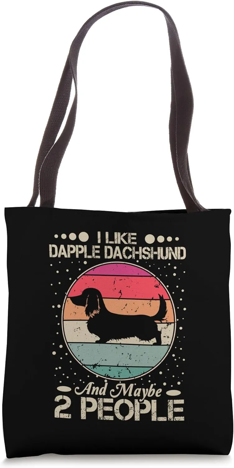 Like Dapple Dachshund Maybe 2 People Funny Dapple Dachshund Tote Bag