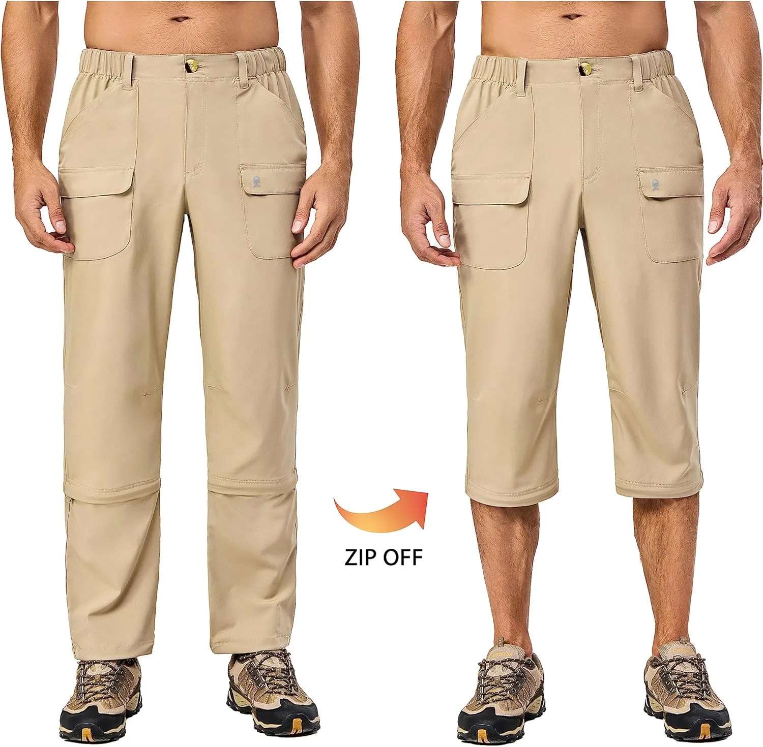 Little Donkey Andy Men's Stretch Convertible Pants Zip-Off Lightweight Quick-Dry Hiking Fishing Travel Pants