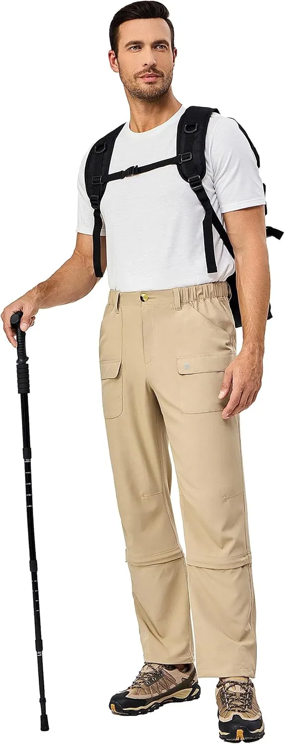Little Donkey Andy Men's Stretch Convertible Pants Zip-Off Lightweight Quick-Dry Hiking Fishing Travel Pants
