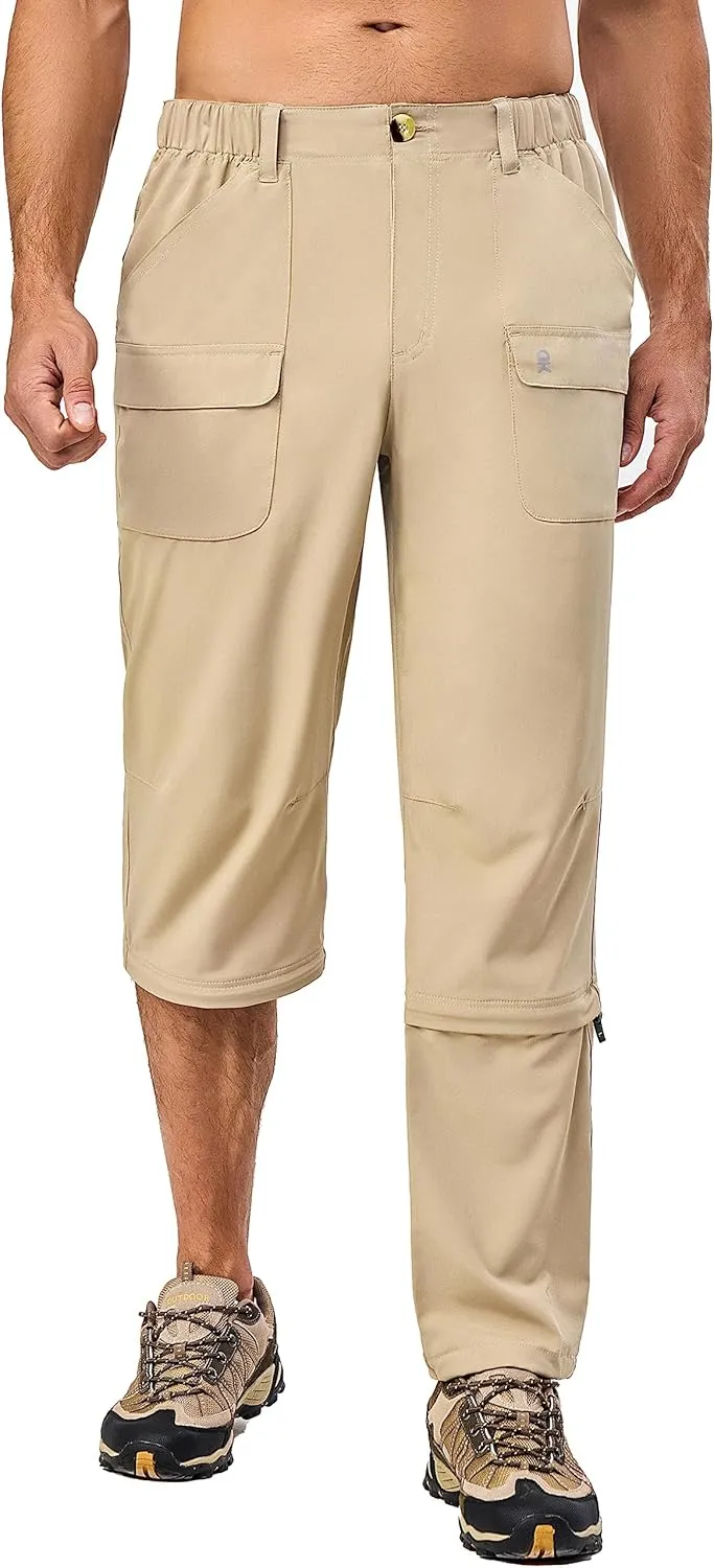 Little Donkey Andy Men's Stretch Convertible Pants Zip-Off Lightweight Quick-Dry Hiking Fishing Travel Pants
