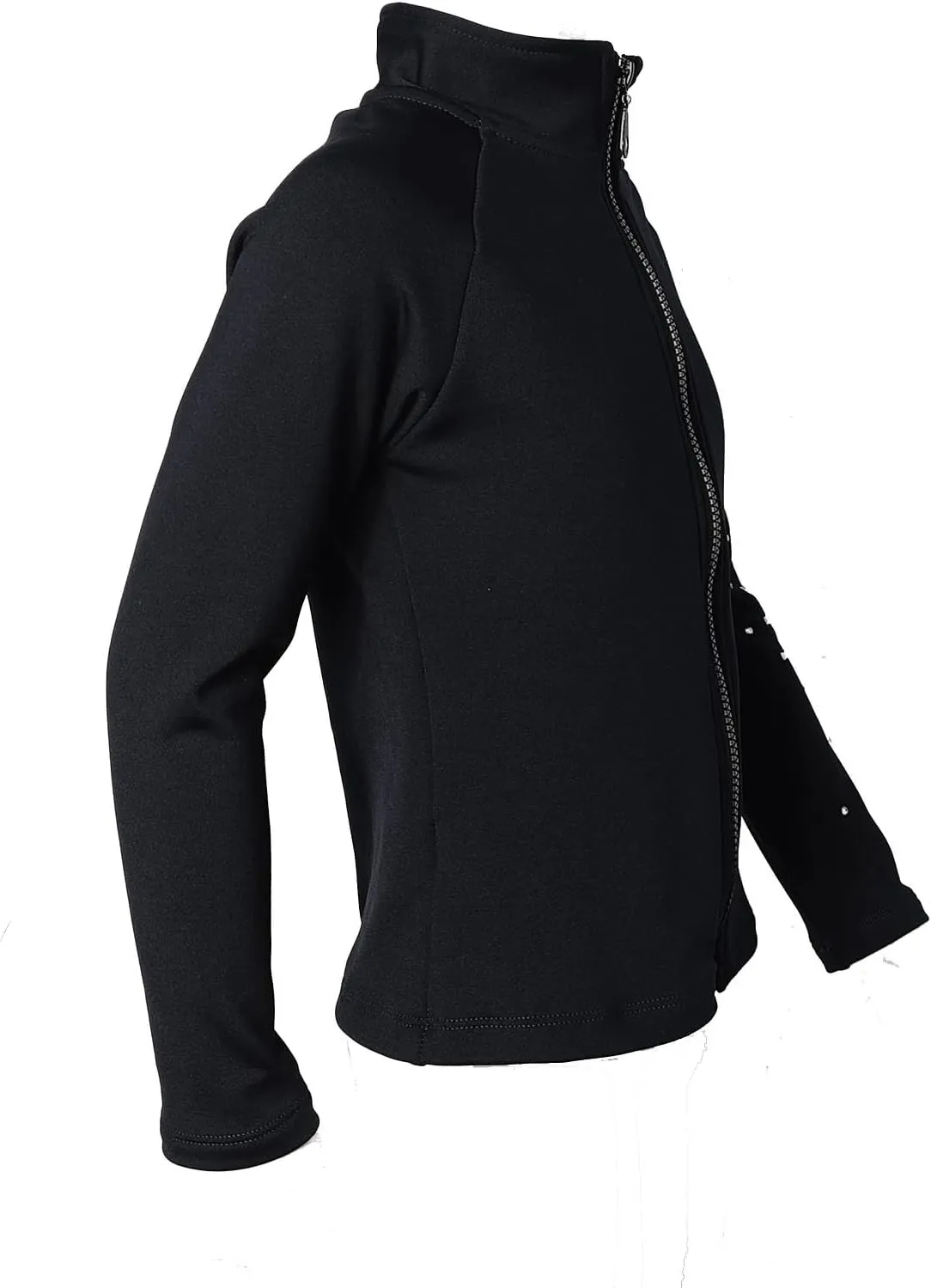 LIUHUO Girls Figure Skating Training Jacket - Elegant Ventilated Practice Top