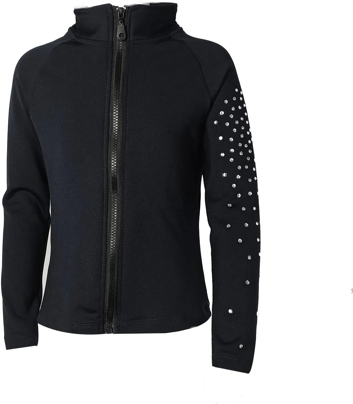 LIUHUO Girls Figure Skating Training Jacket - Elegant Ventilated Practice Top