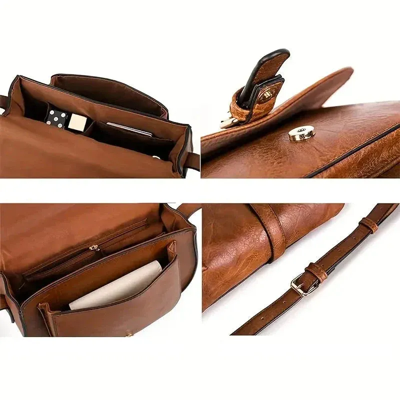 Lizzie | Classic Crossbody Saddle Bag – Timeless & Elegant