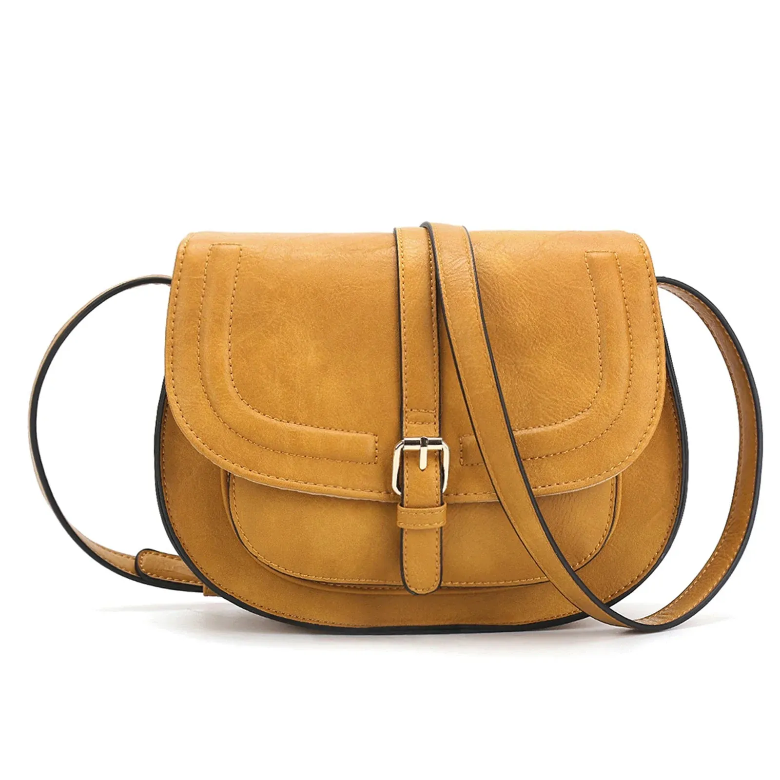 Lizzie | Classic Crossbody Saddle Bag – Timeless & Elegant