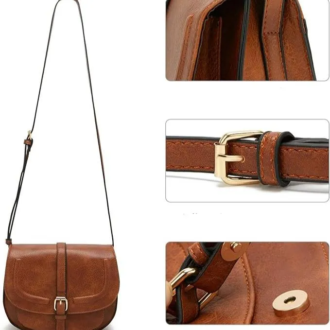 Lizzie | Classic Crossbody Saddle Bag – Timeless & Elegant