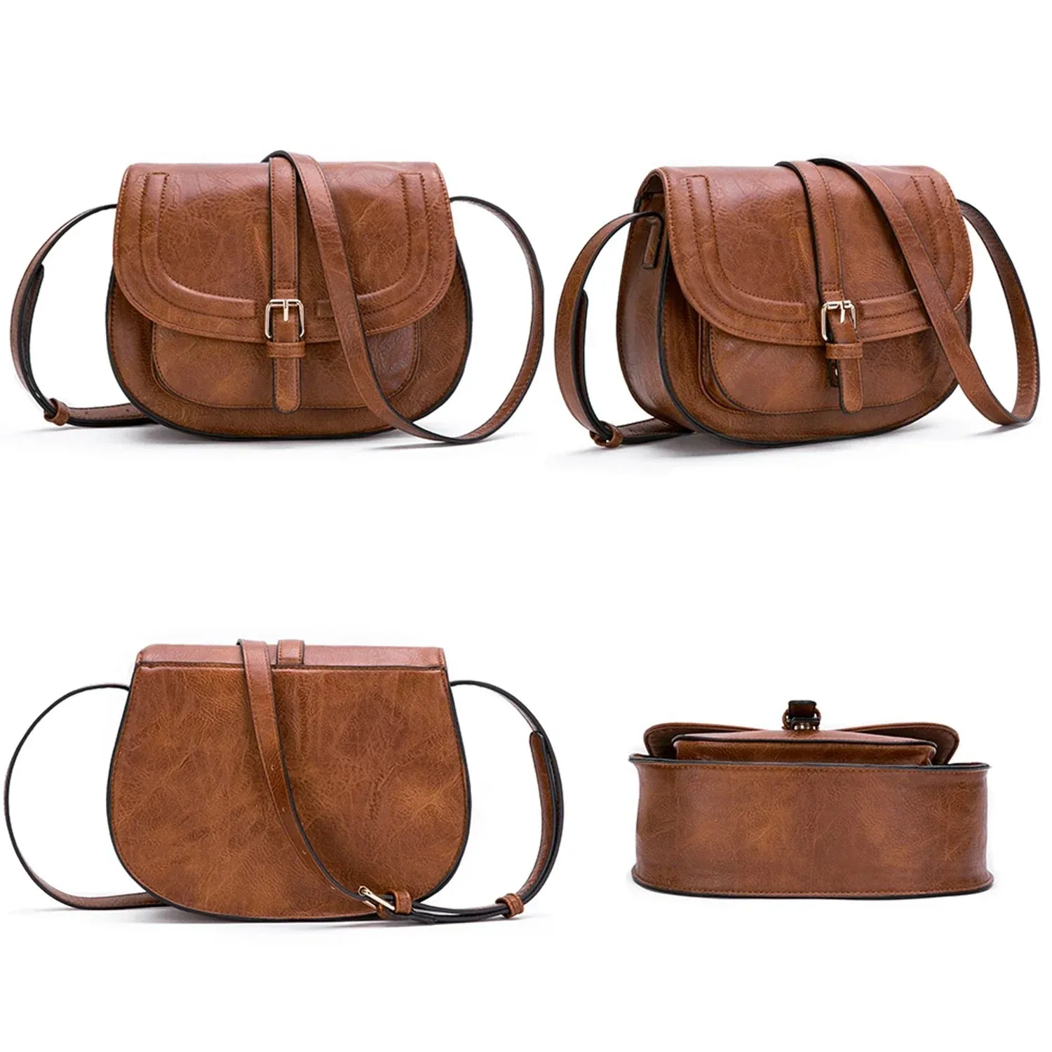 Lizzie | Classic Crossbody Saddle Bag – Timeless & Elegant