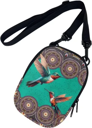 Lotusorchid Sling Cell Phone Purse, Crossbody Mini Wallet Purse Shoulder Handbag with Adjustable Straps