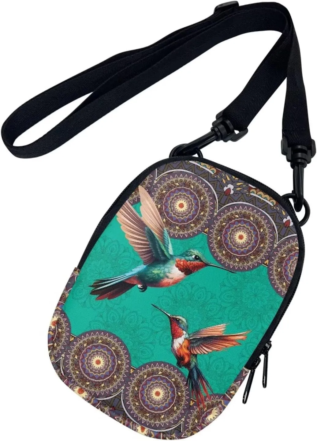 Lotusorchid Sling Cell Phone Purse, Crossbody Mini Wallet Purse Shoulder Handbag with Adjustable Straps