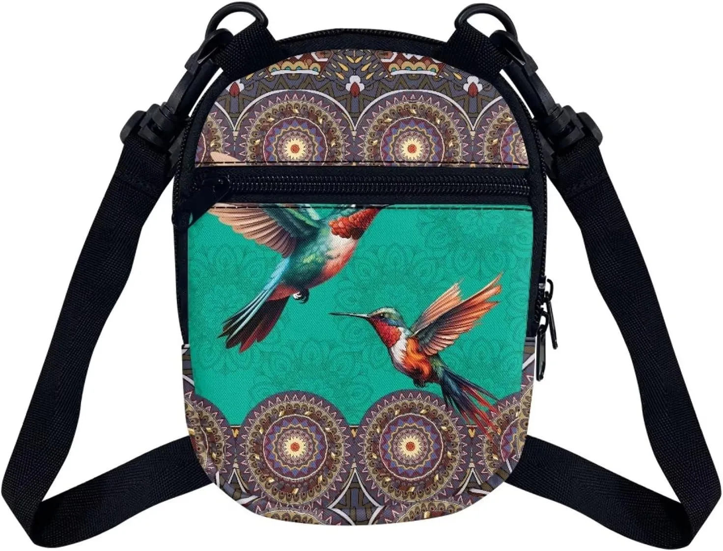 Lotusorchid Sling Cell Phone Purse, Crossbody Mini Wallet Purse Shoulder Handbag with Adjustable Straps
