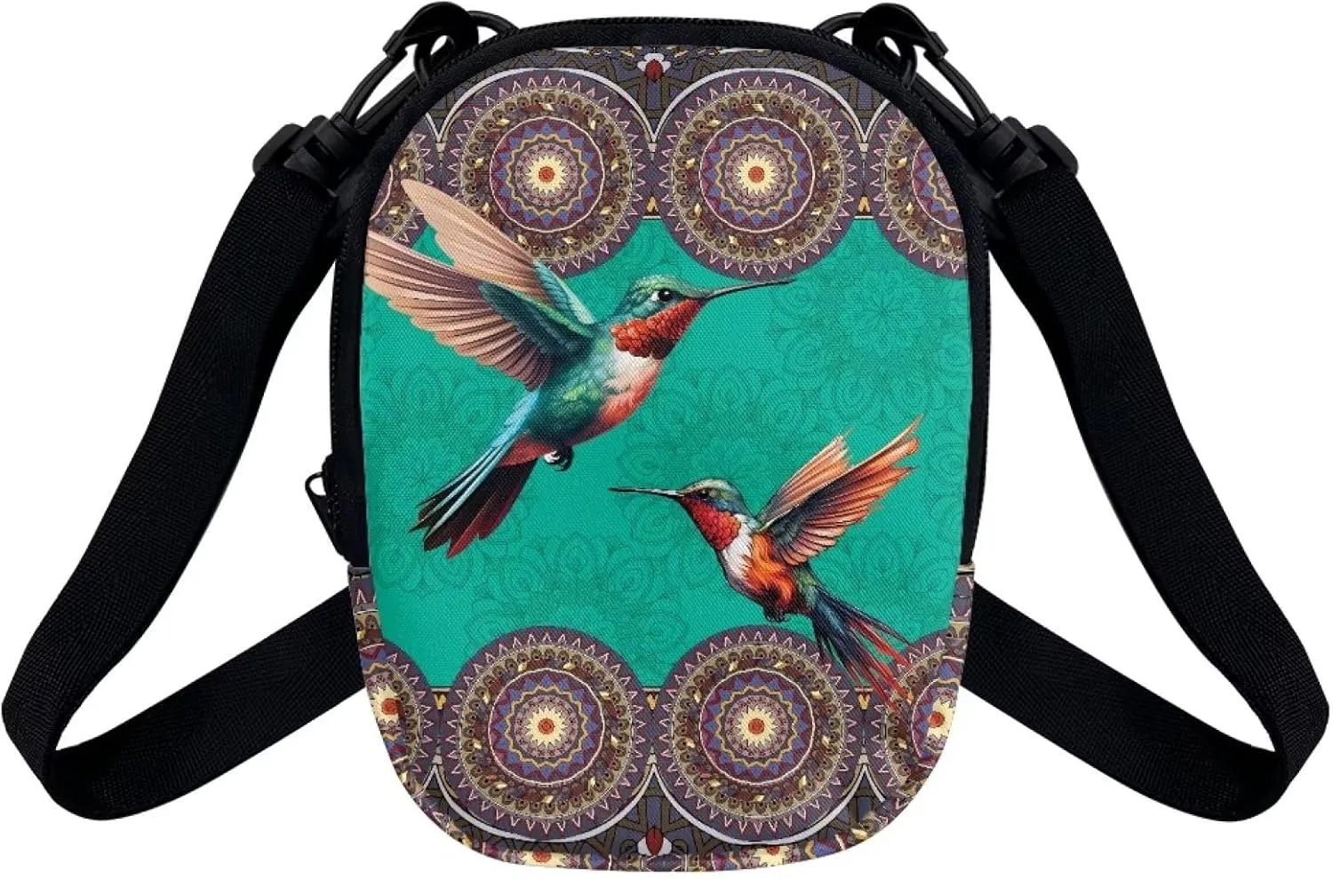 Lotusorchid Sling Cell Phone Purse, Crossbody Mini Wallet Purse Shoulder Handbag with Adjustable Straps