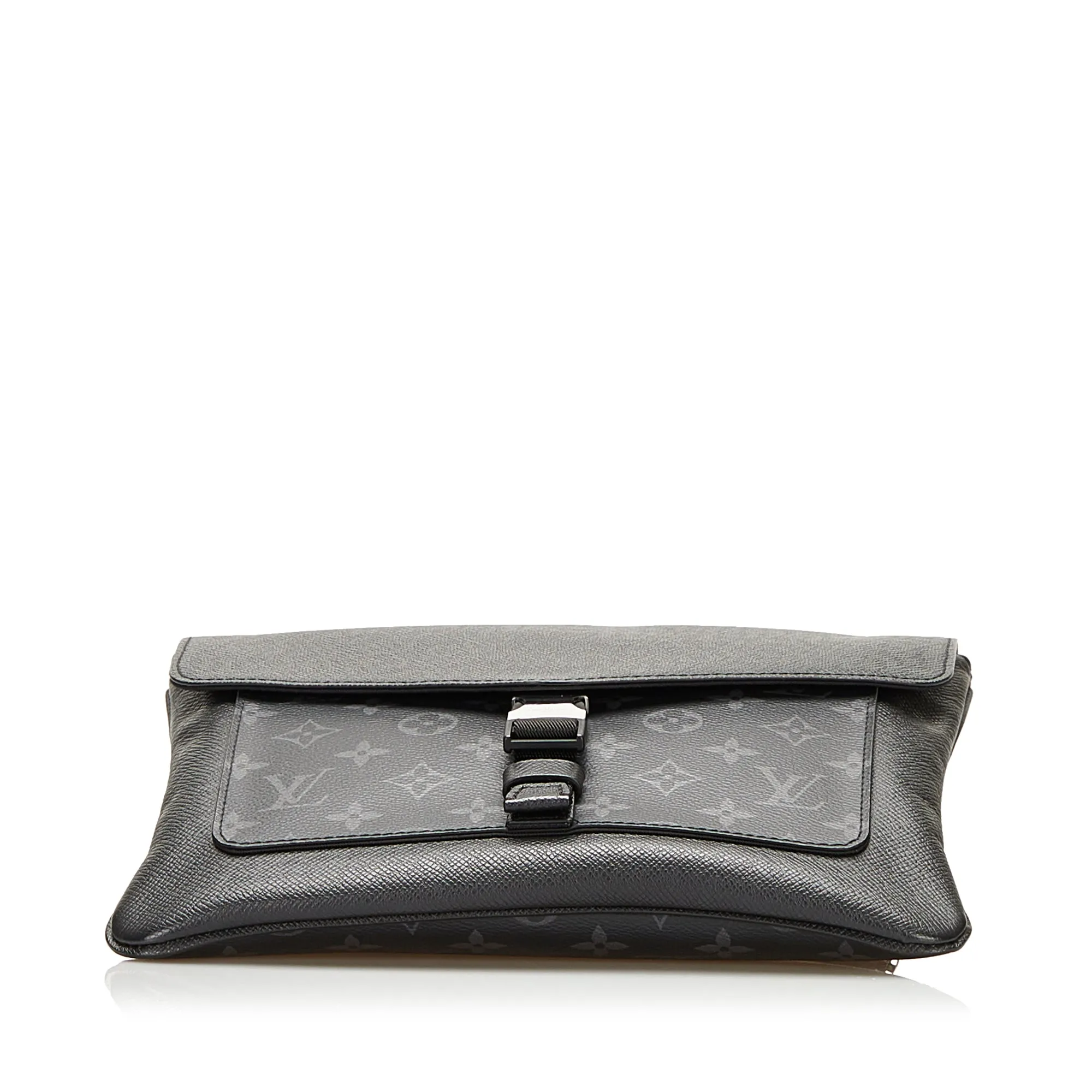 Louis Vuitton Outdoor Flap Messenger Black Taïgarama