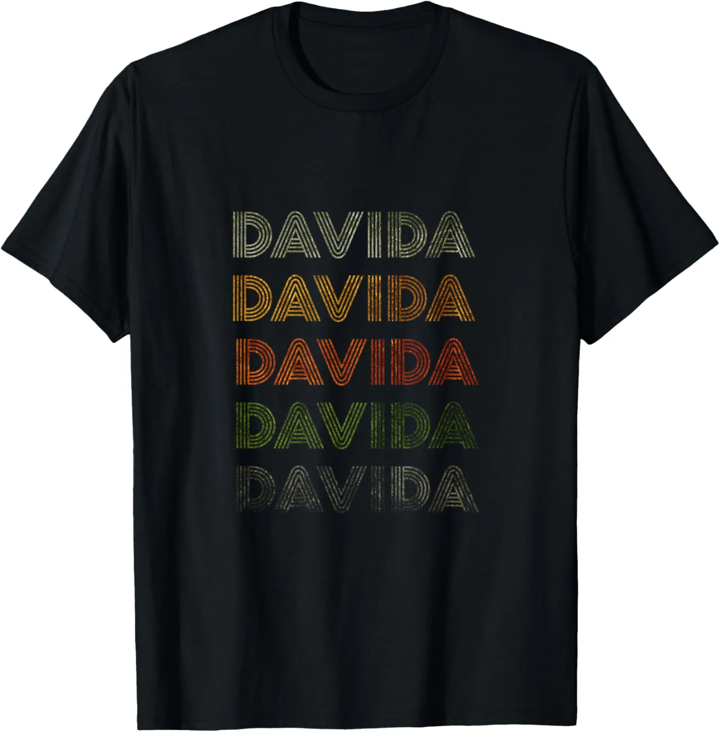 Love Heart Davida Tee Grunge/Vintage Style Black Davida T-Shirt
