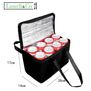Lunch Bag Kraft Noir Large