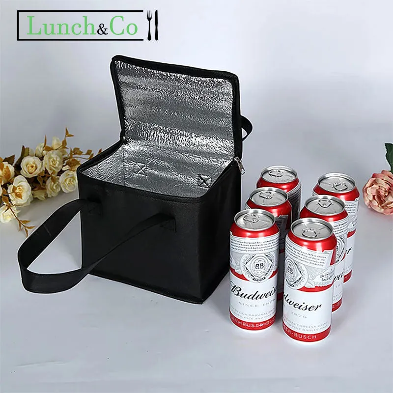 Lunch Bag Kraft Noir Large