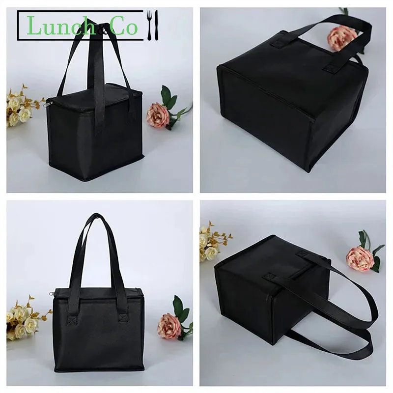 Lunch Bag Kraft Noir Large