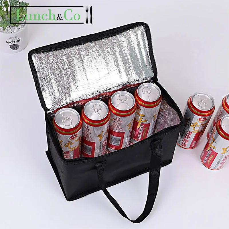 Lunch Bag Kraft Noir Large