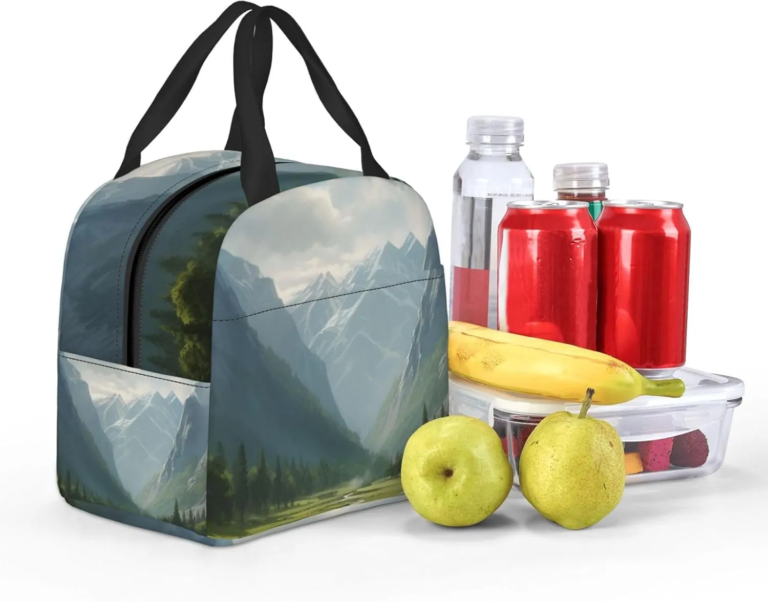 Lunch Bag Lunch Box For Women Men Reusable Insulated Lunch Tote Bag Valley Leakproof Cooler Bag Portable Cooler Lunch Container For Picnic Travel