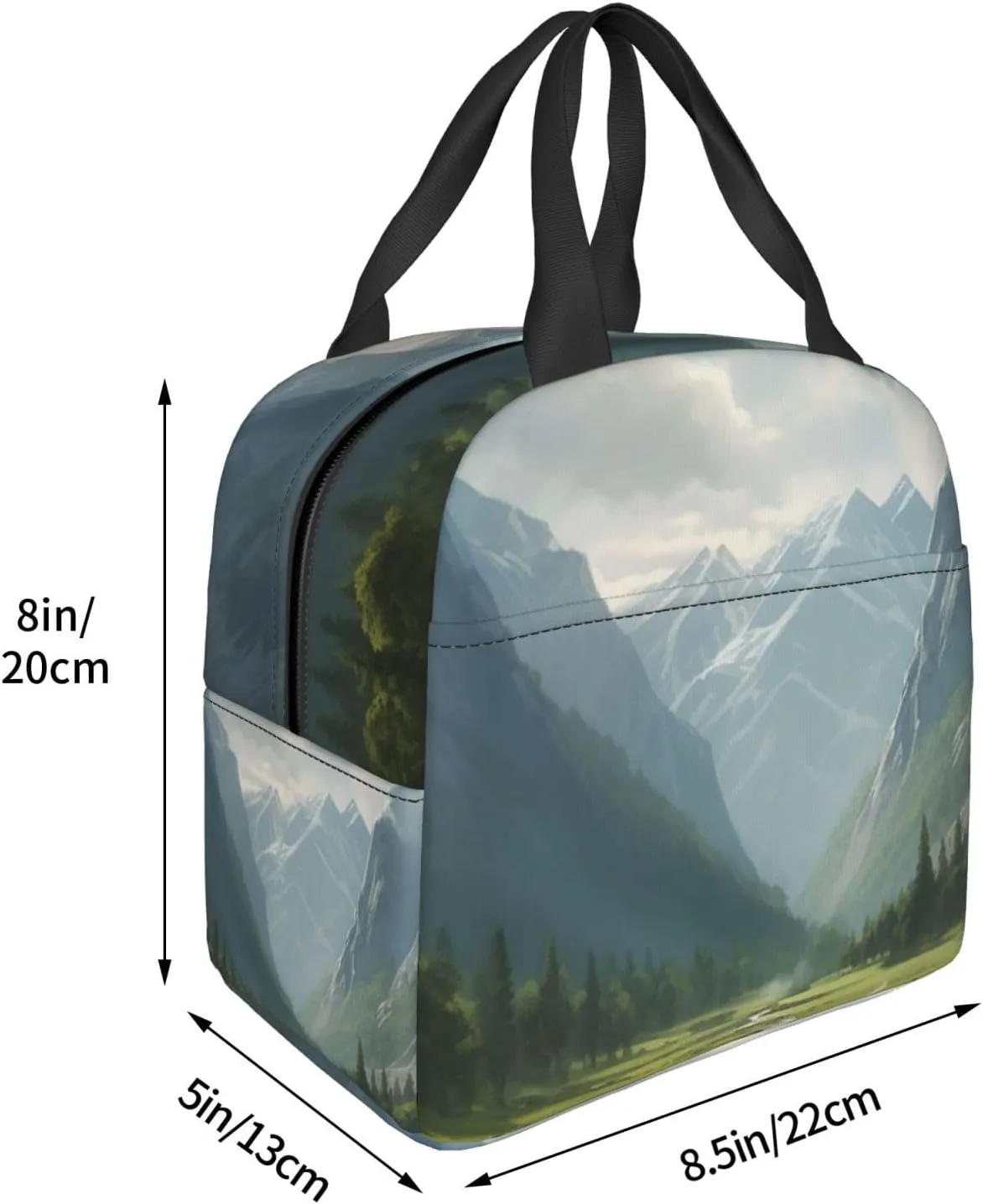 Lunch Bag Lunch Box For Women Men Reusable Insulated Lunch Tote Bag Valley Leakproof Cooler Bag Portable Cooler Lunch Container For Picnic Travel