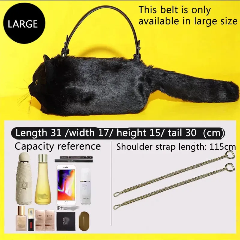 Luxury Mini Cute Black Cat Bag High Quality Female Bag  Women's Leather Handbags Fashion Women's Bag 2023 Crossbody Shoulder Bag