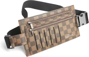 Luxury Travel Wallet – Hidden Money Belt, RFID-Blocking, Anti-Theft Passport Holder for Men & Women (Brown)