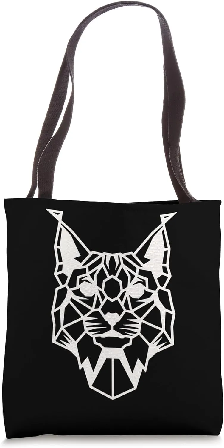 Lynx Animal Polygon Lynx Tote Bag