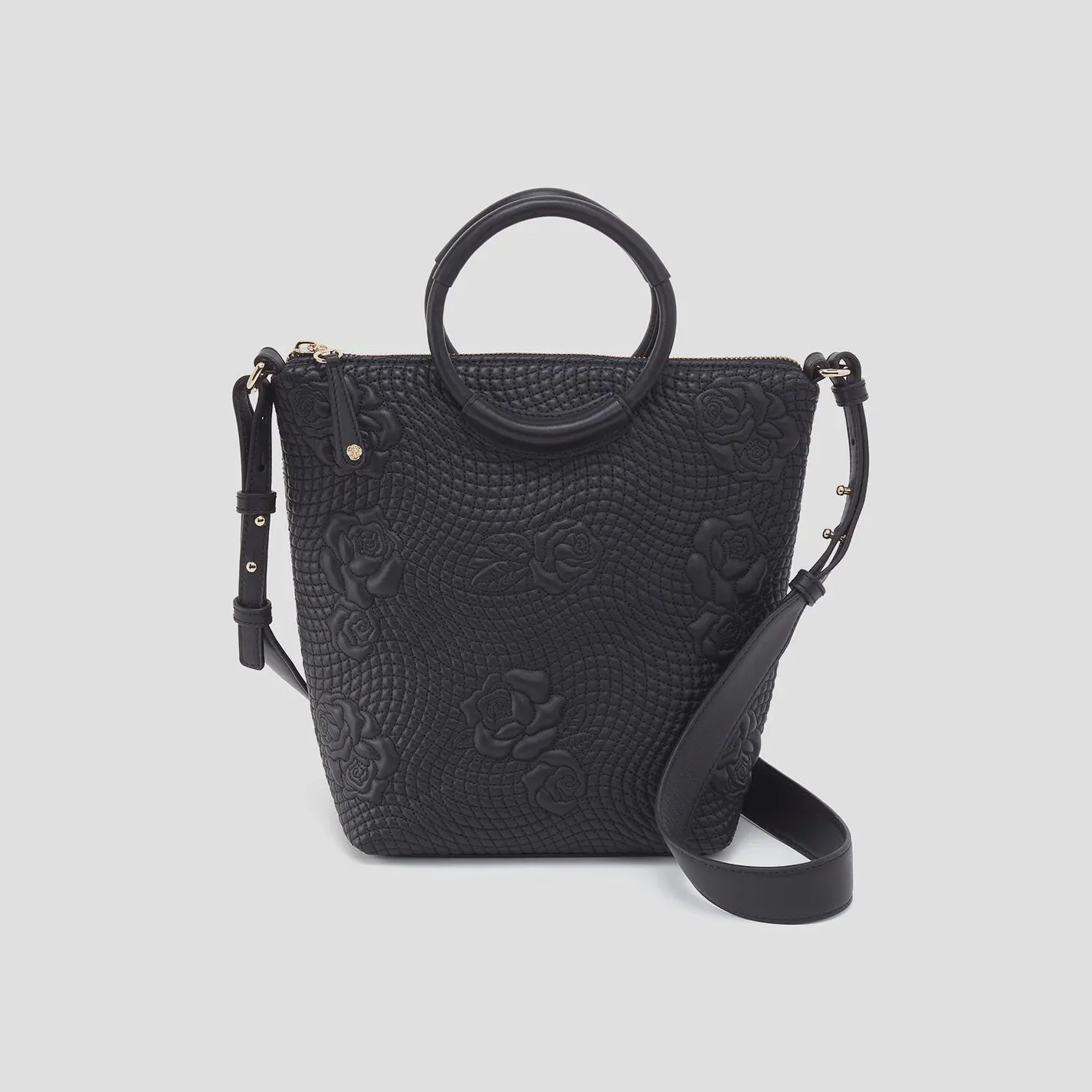 MAGGIE CROSSBODY in Black Embossed Flora