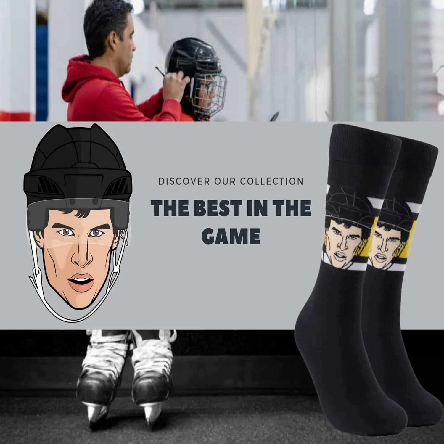 Major League Socks - NHL MONTREAL CANADIENS - Various Players - Hockey Fan Holiday Gift Unisex Apparel (Size 7-13)
