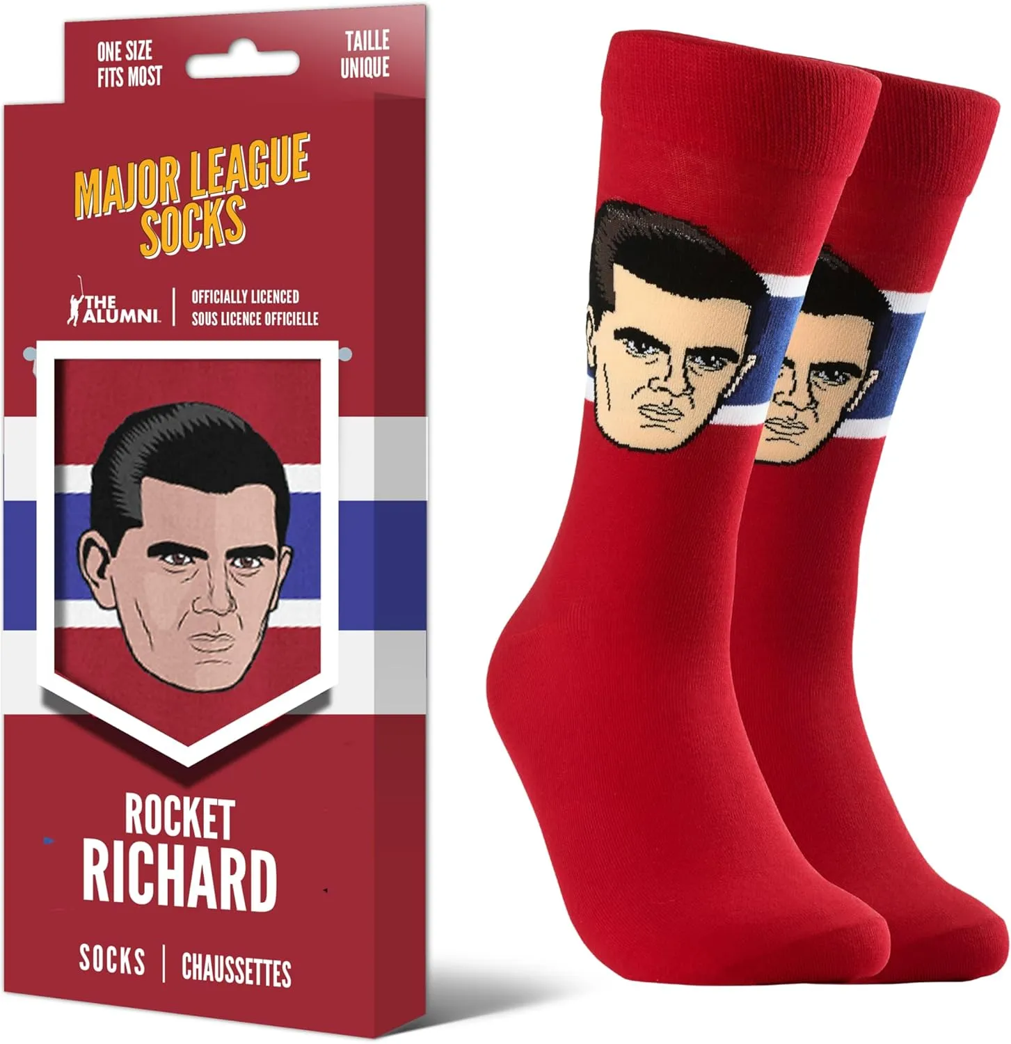 Major League Socks - NHL MONTREAL CANADIENS - Various Players - Hockey Fan Holiday Gift Unisex Apparel (Size 7-13)