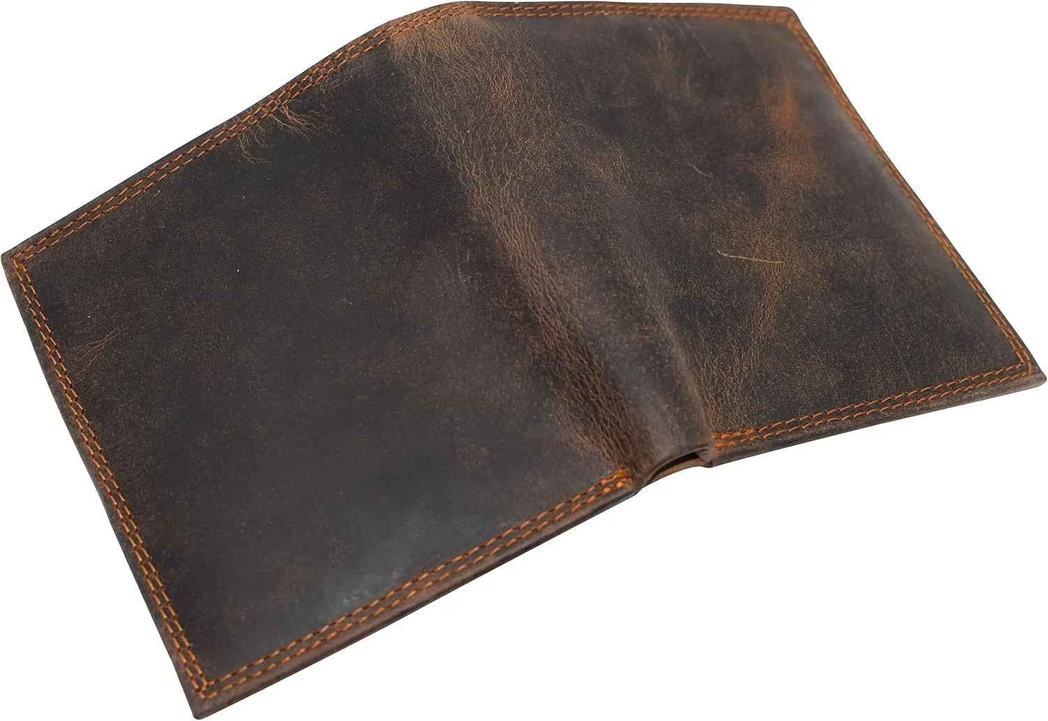 MARSHAL RFID Blocking Bifold Hipster Credit Card Wallet Premium Lambskin Leather (Vintage)