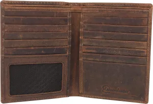 MARSHAL RFID Blocking Bifold Hipster Credit Card Wallet Premium Lambskin Leather (Vintage)